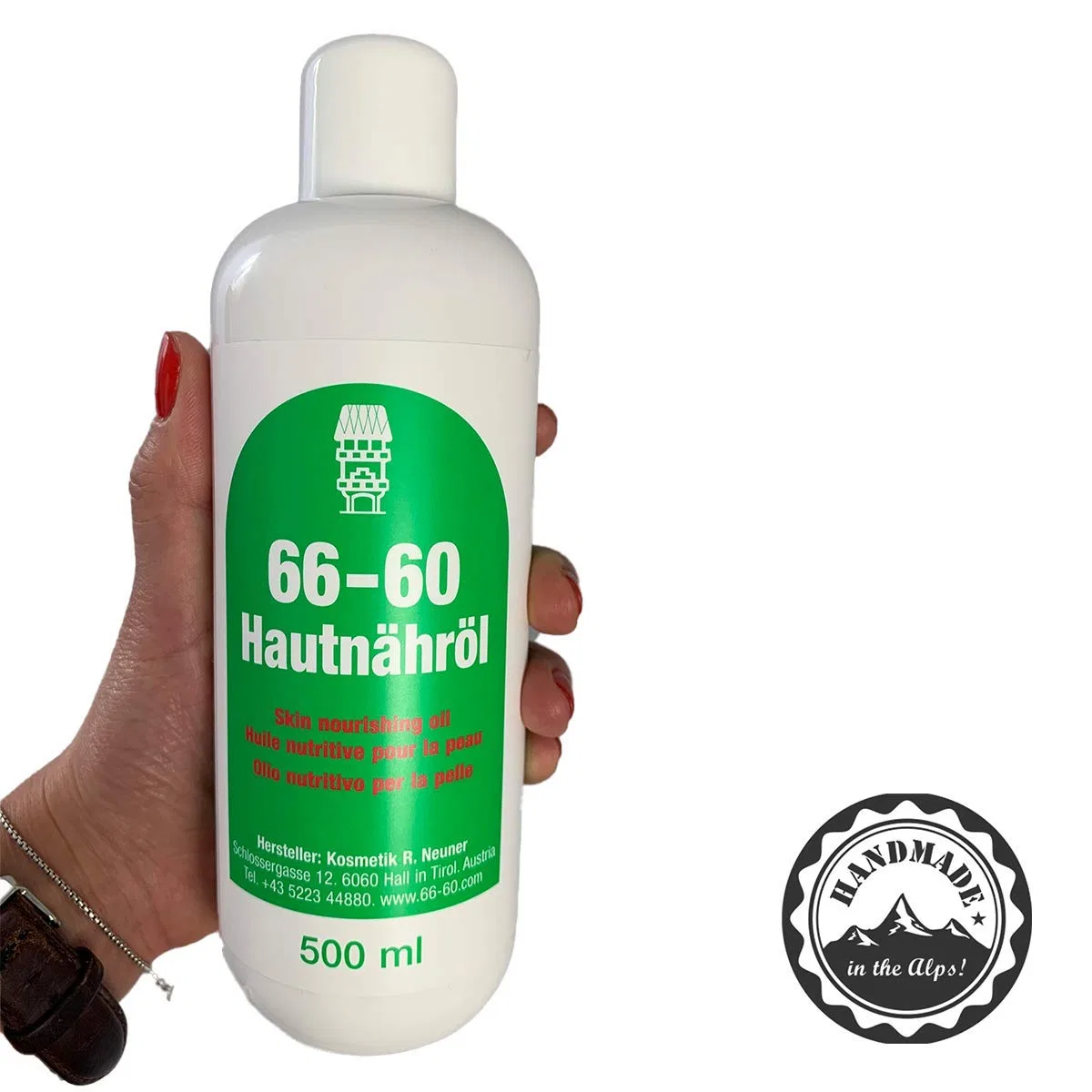 Масло для кожи 66-60 Skin Nutrition Oil с витамином E, 500 мл 4Betterdays.Com Naturlich Leben! — фото 3
