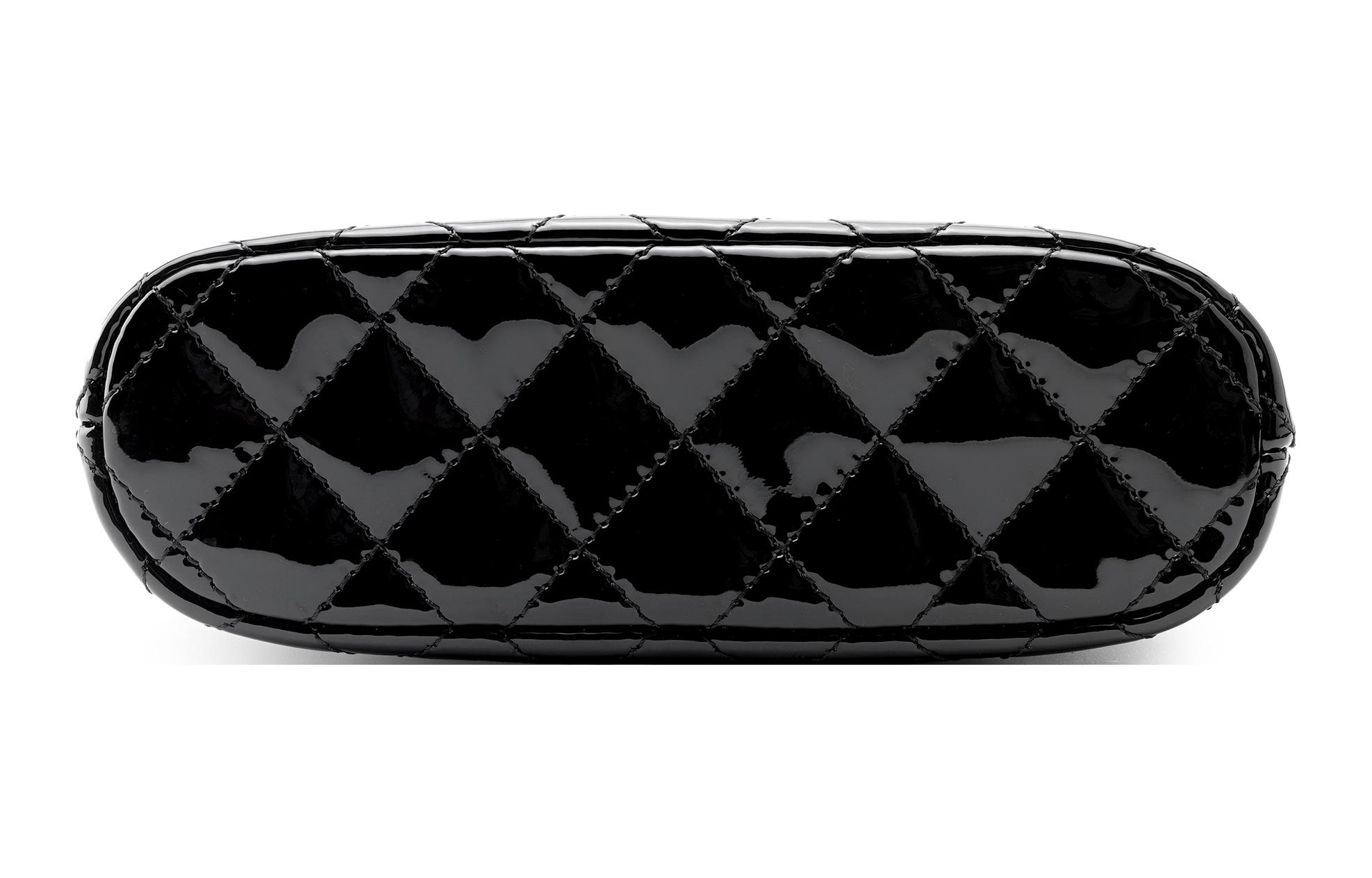 Кожаный клатч на одно плечо через плечо женский черный CHANEL — фото 4