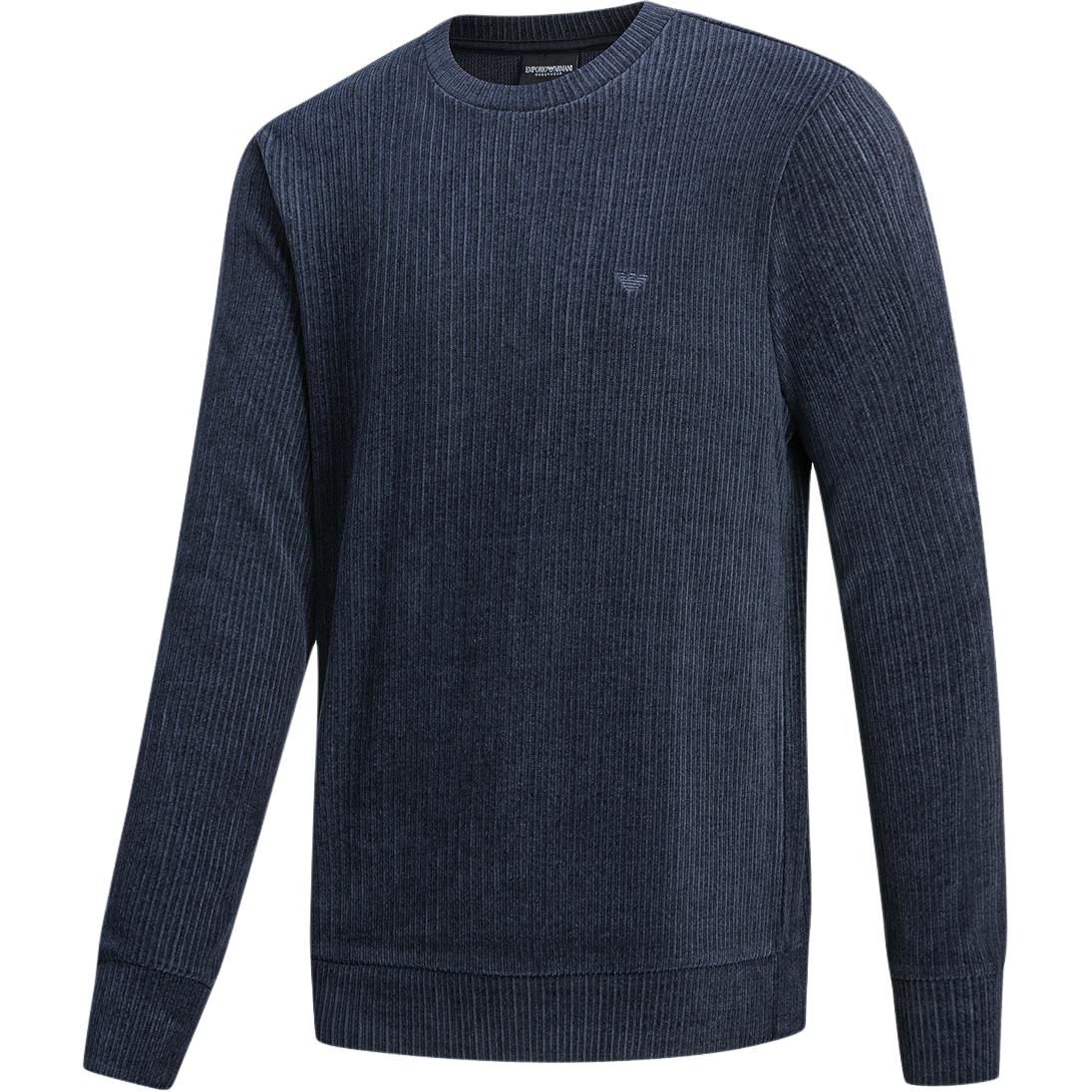 Толстовка из вельвета ea7 EMPORIO ARMANI, темно-синий — фото 4