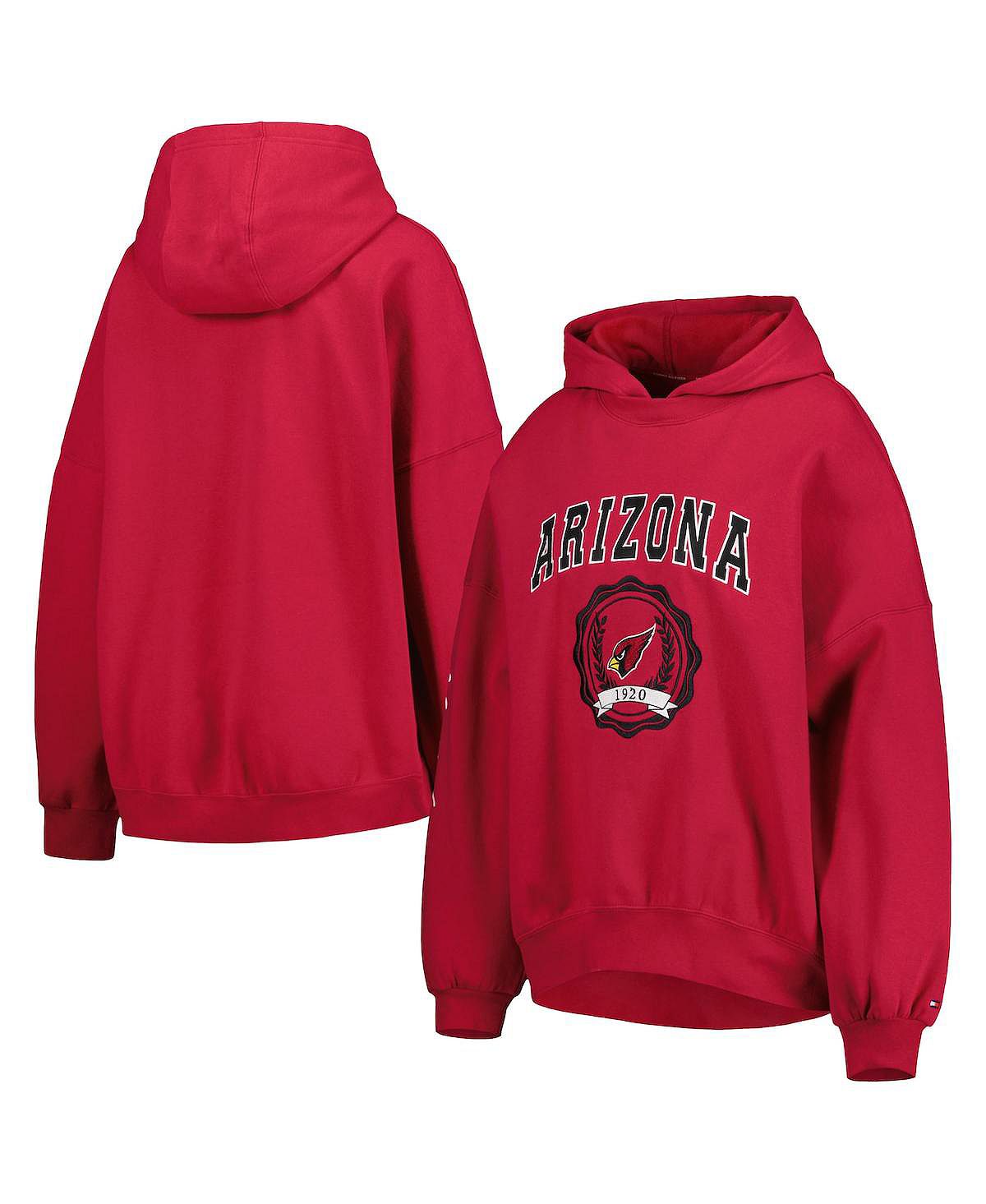 

Женский пуловер с капюшоном и заниженными плечами Cardinal Arizona Cardinals Becca Tommy Hilfiger