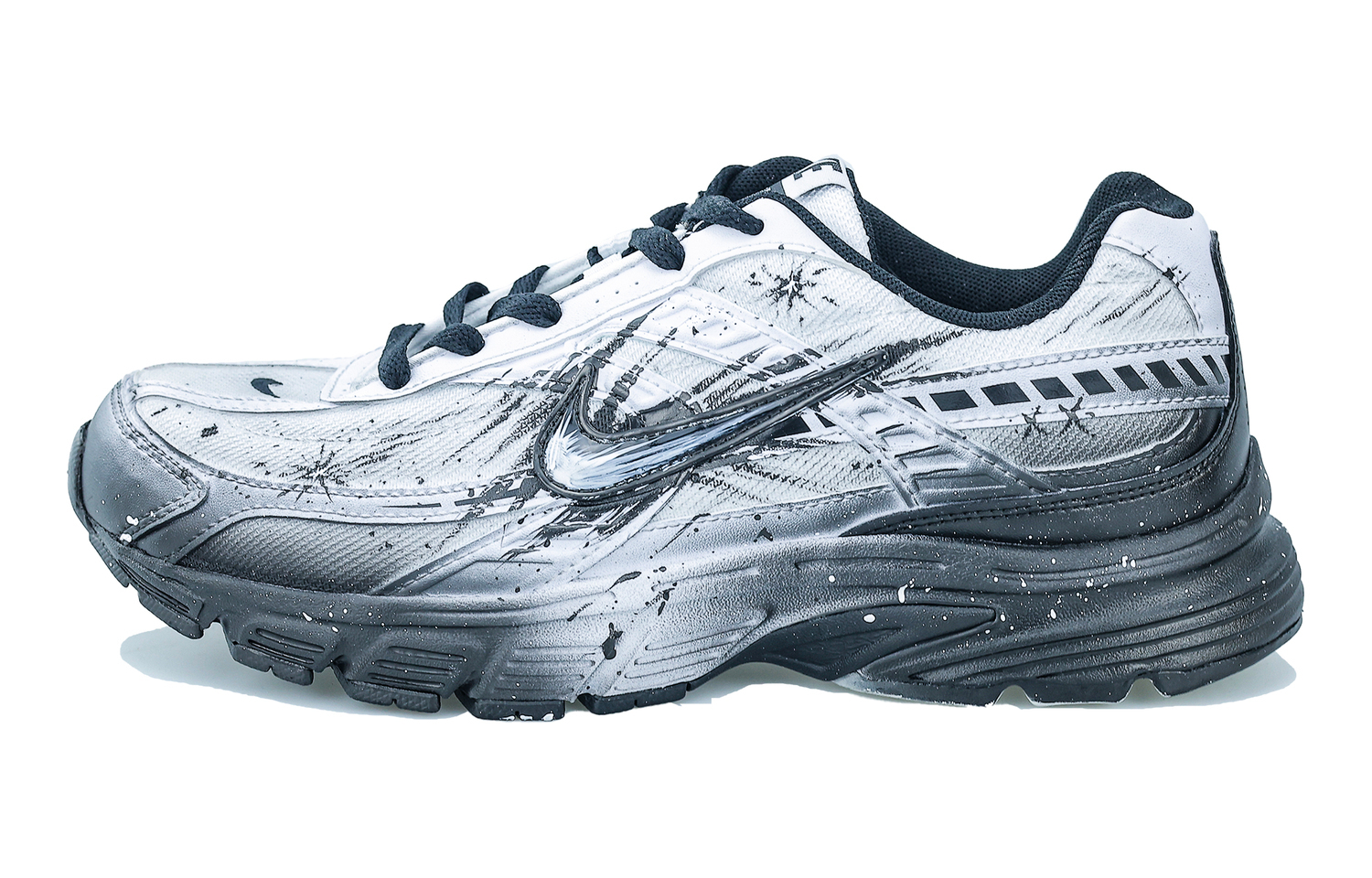 

Nike Инициатор амортизация, дышащие, поддерживающие низкие кроссовки outdoor unisex silver white black