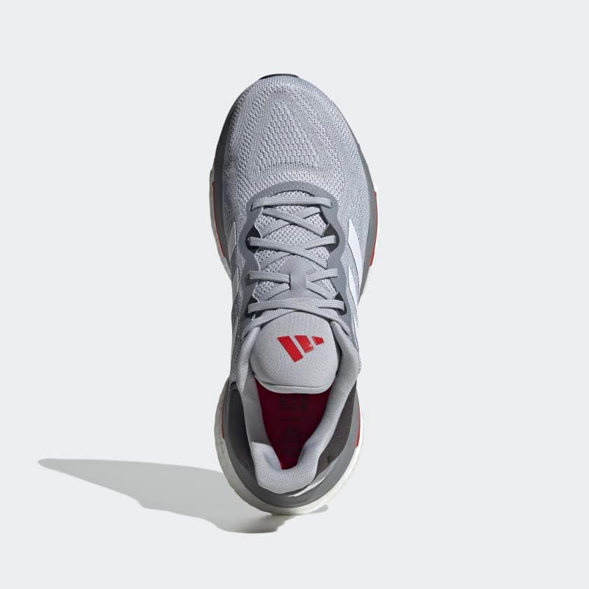 Мужские беговые кроссовки adidas Solarglide 6, белый/алый — фото 2