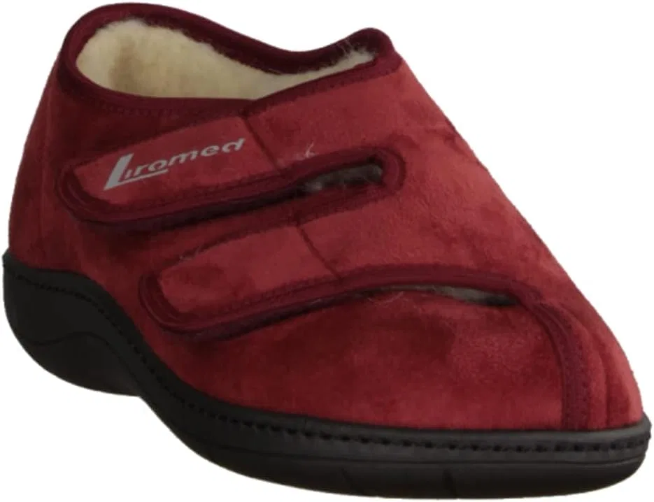 Liromed 476-3012 Bordo (Красные) Закрытые тапочки Мужская обувь Профилактика диабета Красные — фото 4