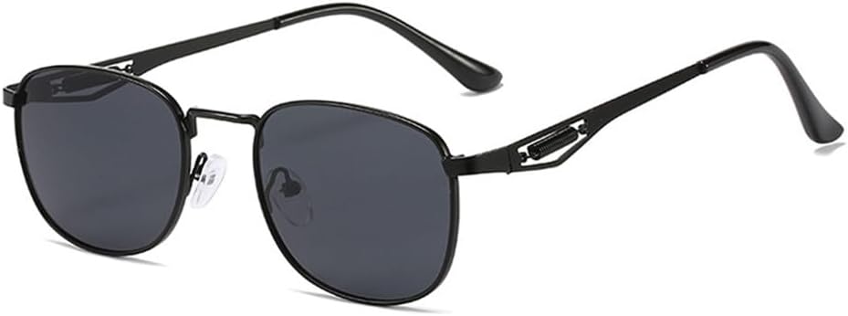 

Металлические солнцезащитные очки для женщин в стиле ретро с градиентным переходом, защита от УФ-излучения UV400; мужские солнцезащитные очки в стиле панк HDUBFY, Black Grey