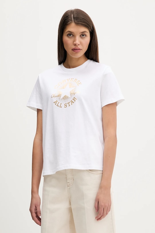 

Хлопковая футболка Converse, белый