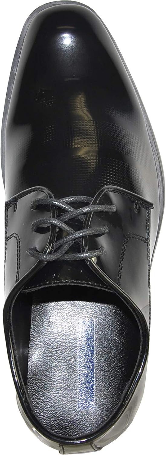 Детские туфли VANGELO Boy Kid Dress Shoes Fashion Oxford с шнуровкой для смокинга, на выпускной, для формы, свадебных и официальных мероприятий, размеры от малышей до старших детей, черный — фото 2