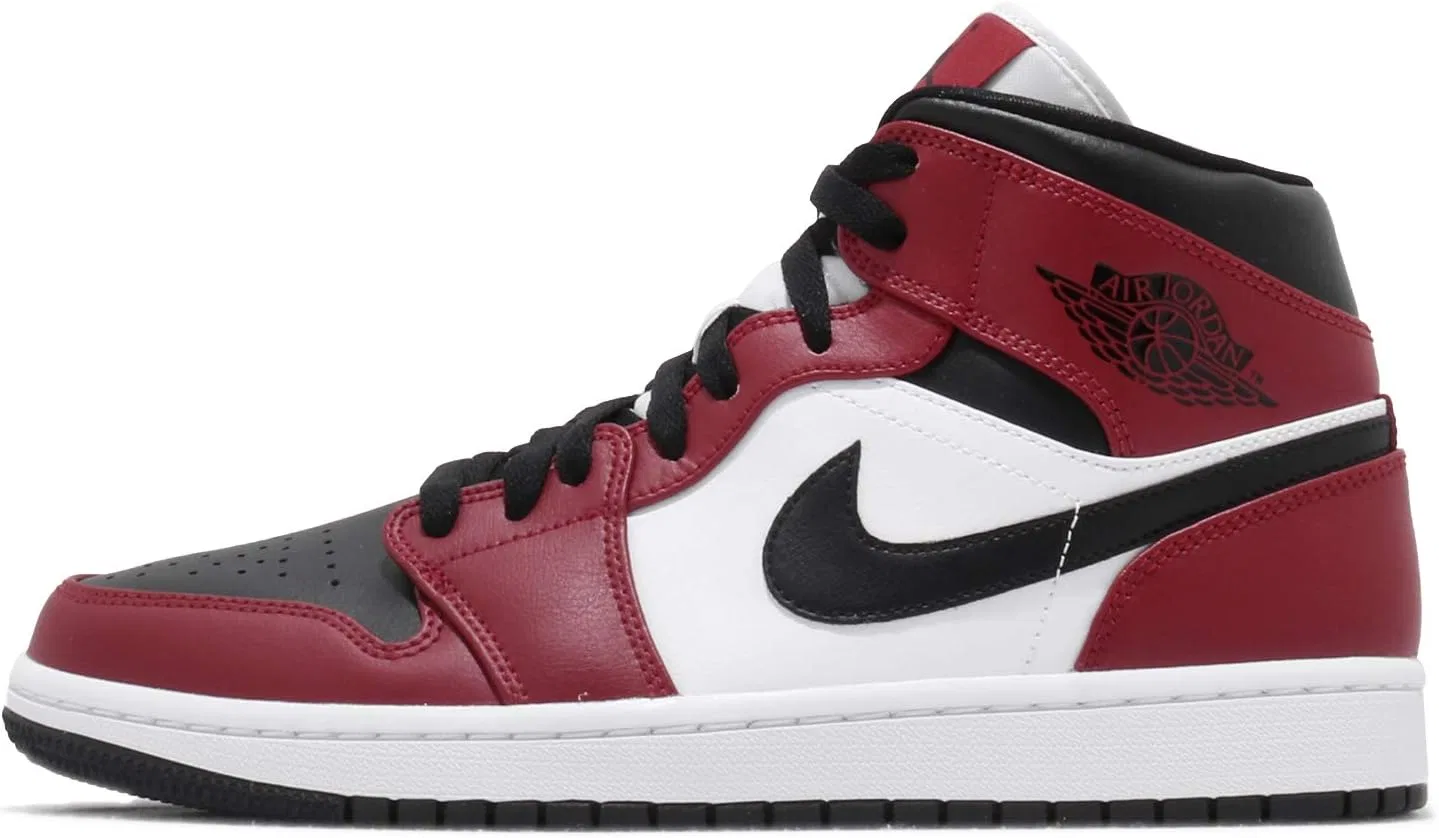 Кроссовки мужские Nike Air Jordan 1 Mid, Red, 40 EU