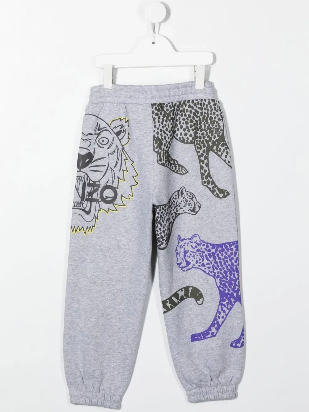 Спортивные брюки с логотипом Kenzo Kids, серый — фото 2