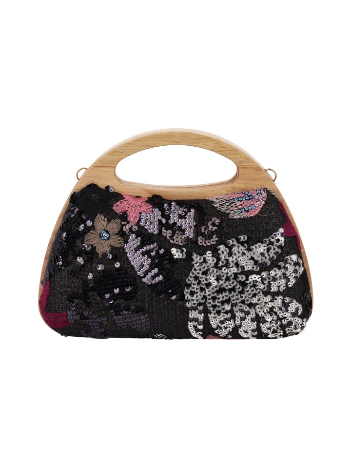 

Usha FESTIVAL Женская сумочка в черном многоцветном исполнении