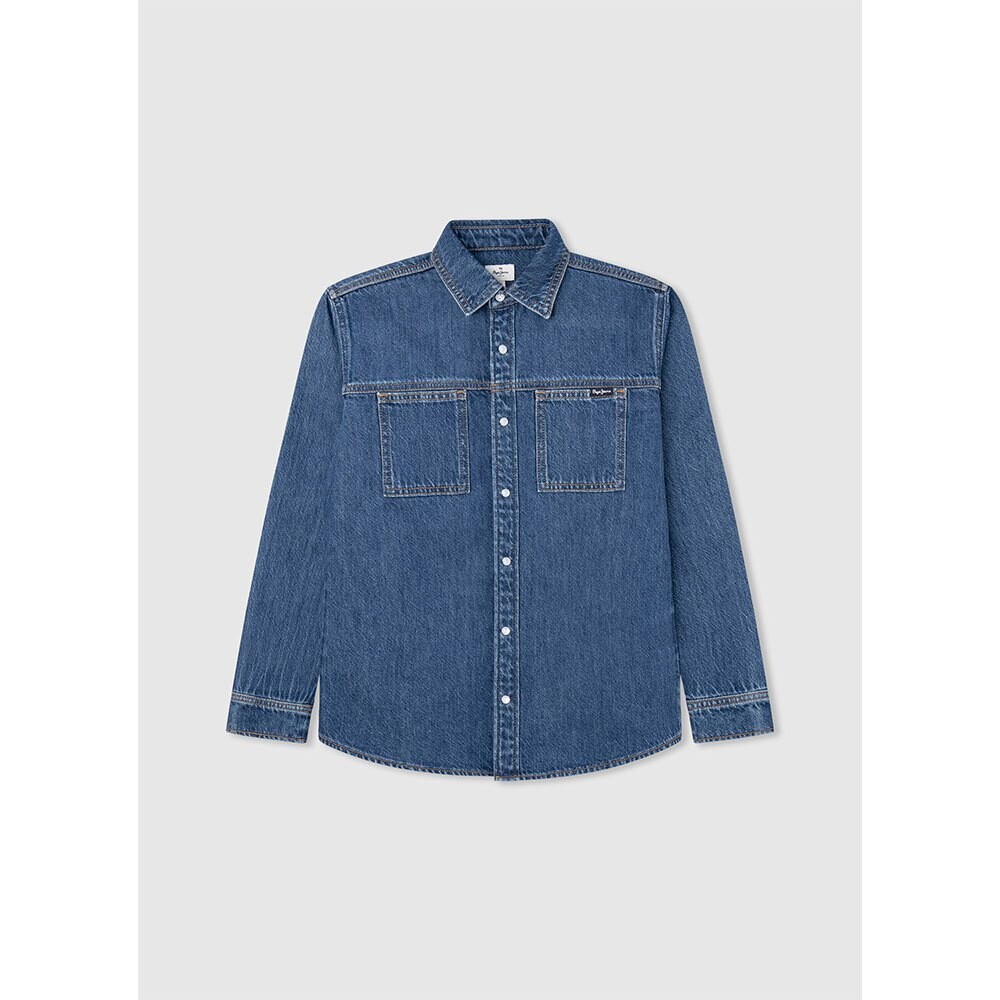 

Рубашка с длинным рукавом Pepe Jeans Ceder, синий