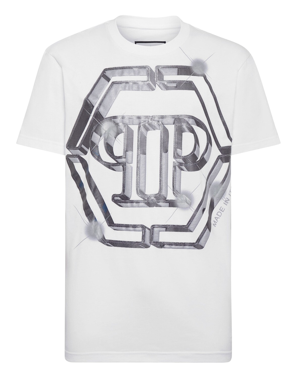 

Футболка с круглым вырезом SS PP Glass Philipp Plein, белый
