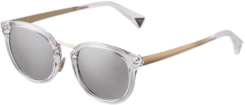 

Мужские солнцезащитные очки LVTFCO Fashion Round Driving Sunglasses с зеркальными линзами, металлическими дужками и заклепками, женские солнцезащитные очки UV400, C2 Silver