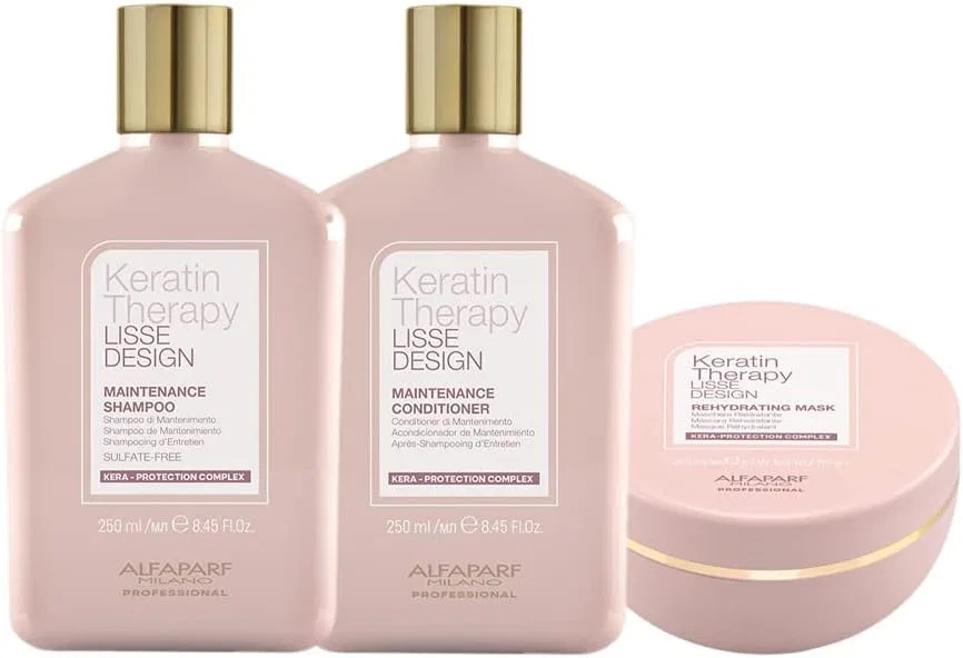 Набор для кератинового ухода «Keratin Therapy Lisse Design» от Alfaparf, 3 предмета ‎Alfaparf Milano