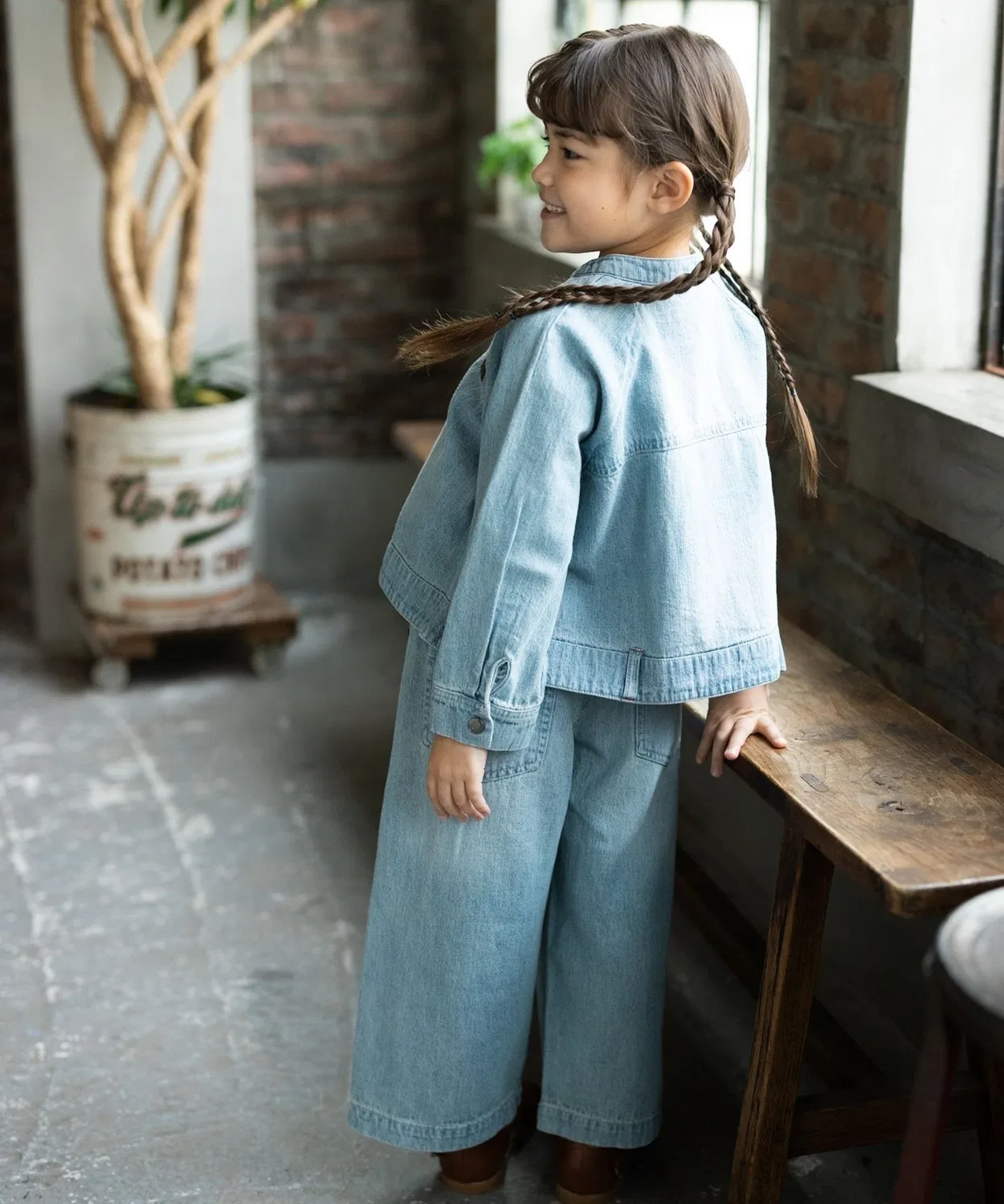 Детская джинсовая куртка Atelier Denim.RIO, синяя — фото 3