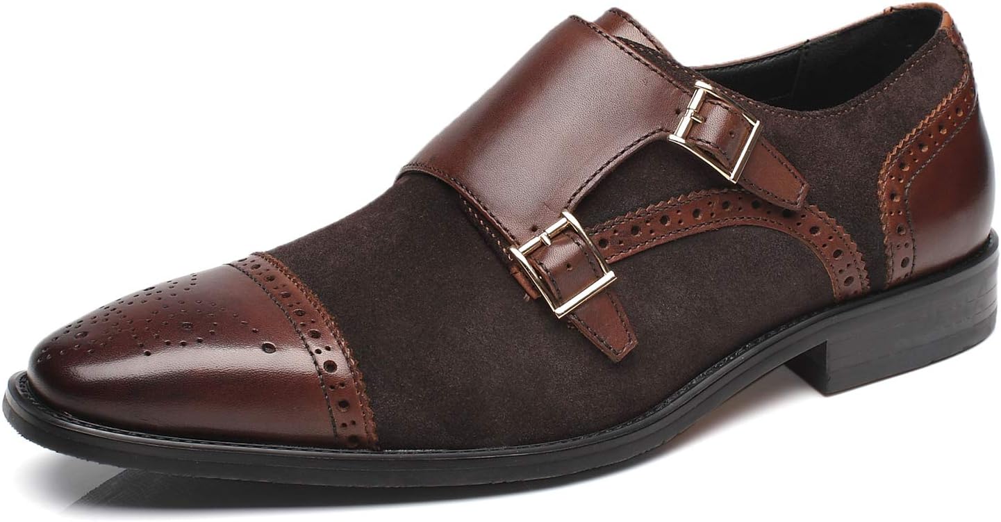 

Мужские кожаные лоферы La Milano с двойным ремешком-монком, коричневый