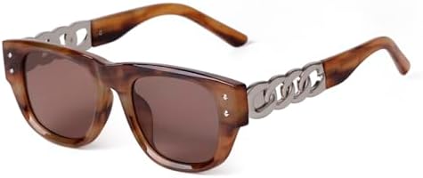 

Модные солнцезащитные очки с коричневыми линзами и квадратной оправой для женщин, солнцезащитные очки с вырезом на дужке, серые очки для мужчин, солнцезащитные очки UV400 MTZJH, C5