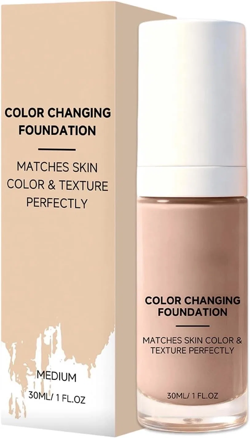 Тональное средство Color Changing Foundation, No Brand, 1 шт., средний оттенок кожи