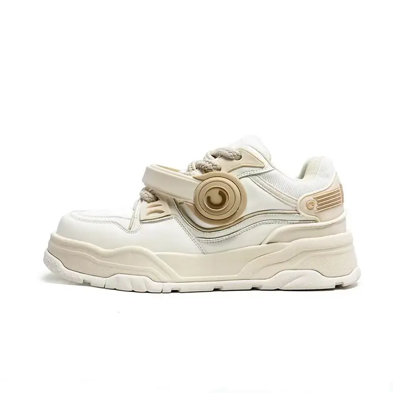 

Bellum Han Дышащие и износостойкие лоу-топ скейтбордские кроссовки унисекс черные экрю, цвет Ecru