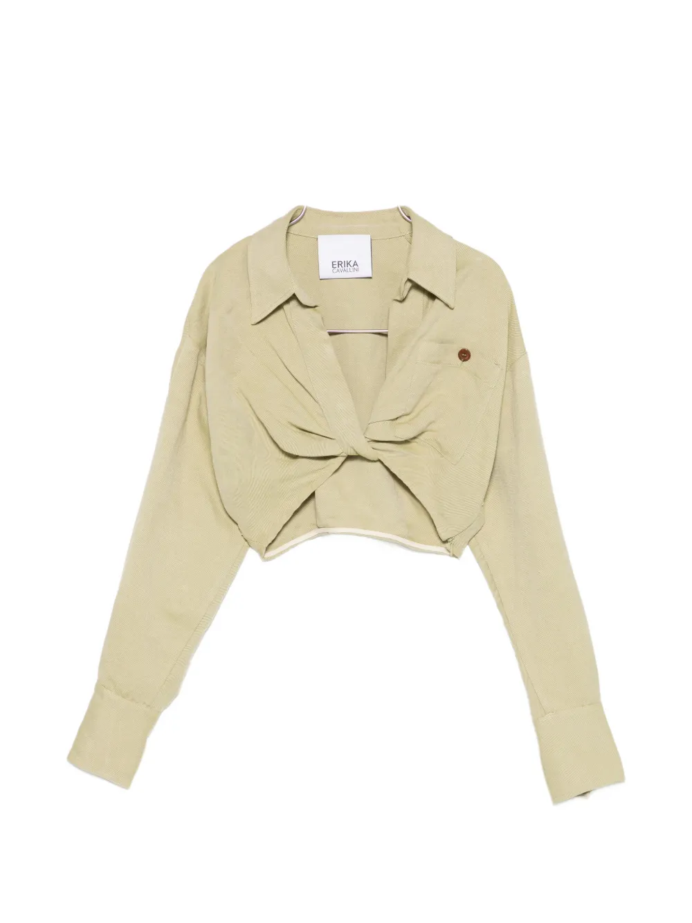 

Юбка с перекрученным элементом Erika Cavallini, зеленый