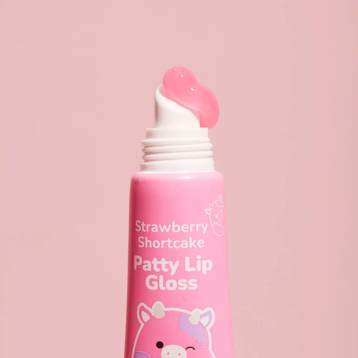 TONYMOLY x Squishmallows Patty the Cow набор из 2 средств для ухода - крем для рук Strawberry и блеск для губ Strawberry Shortcake — фото 4