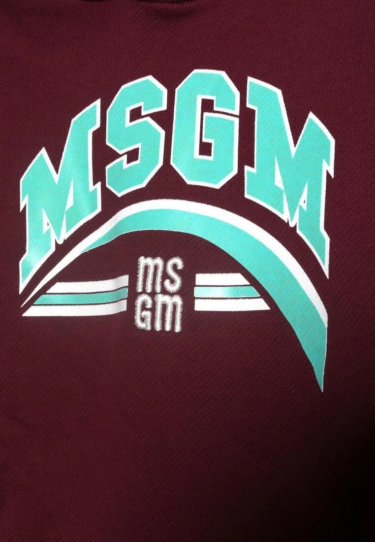 Худи детское, хлопок, белый Msgm — фото 2