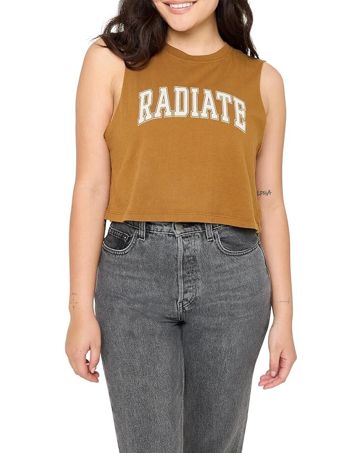 

Топ Spiritual Gangster Radiate Callie Crop Tank, цвет Dune