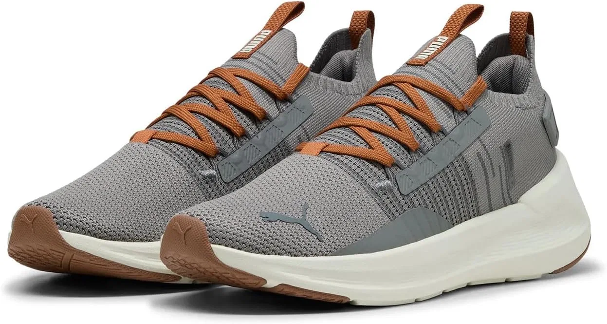 Мужские беговые кроссовки Puma Softride Symmetry Fuzion, цвет Desert Dust-Alpine Snow Olive, размер 43.5