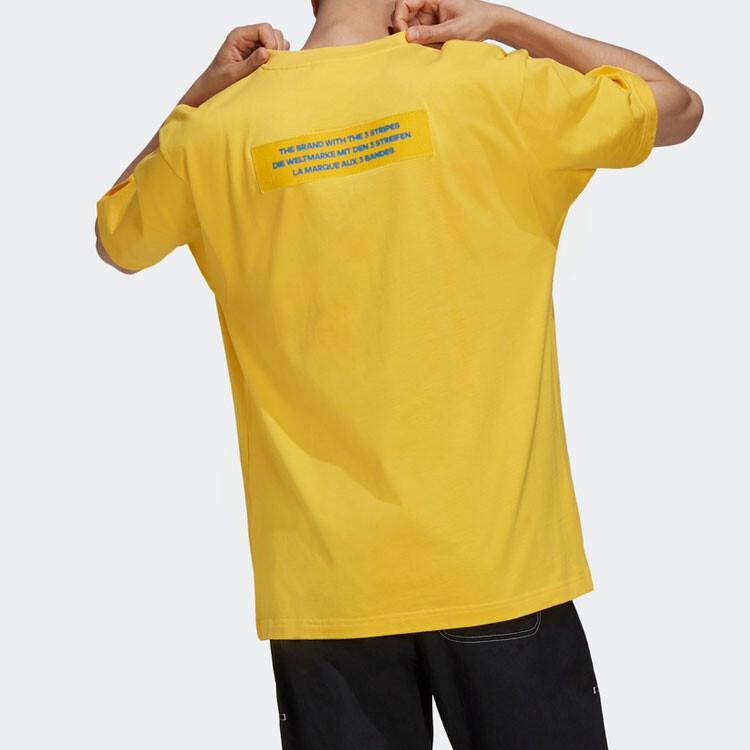 Футболка Big Trfl мужская желтая Adidas Originals, желтый — фото 3