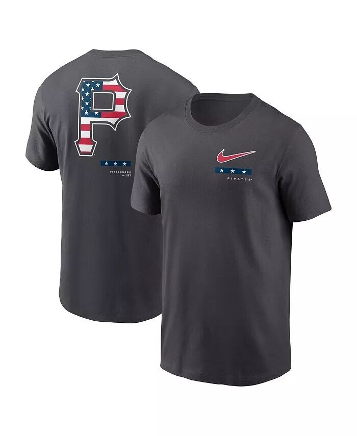 

Мужская футболка Pittsburgh Pirates Americana цвета антрацит Nike