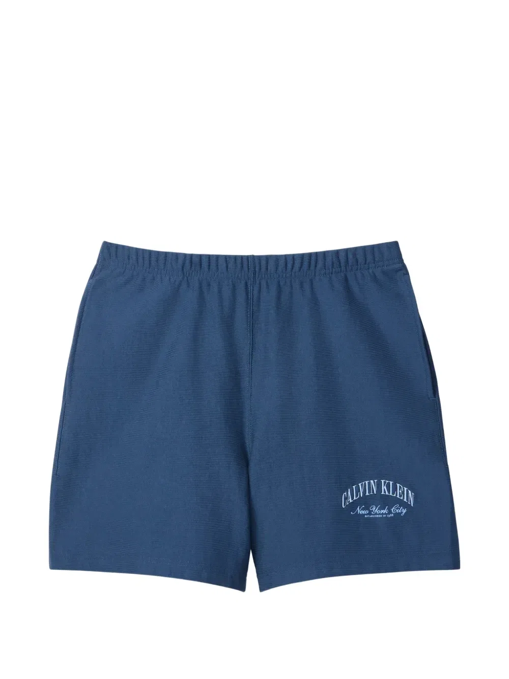 Шорты на резинке с логотипом Calvin Klein, синий