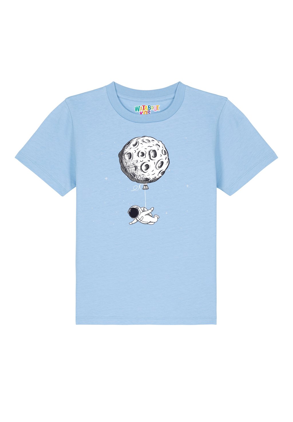 

Футболка с принтом FUNNY SPACEMAN Watapparel, цвет blue soul