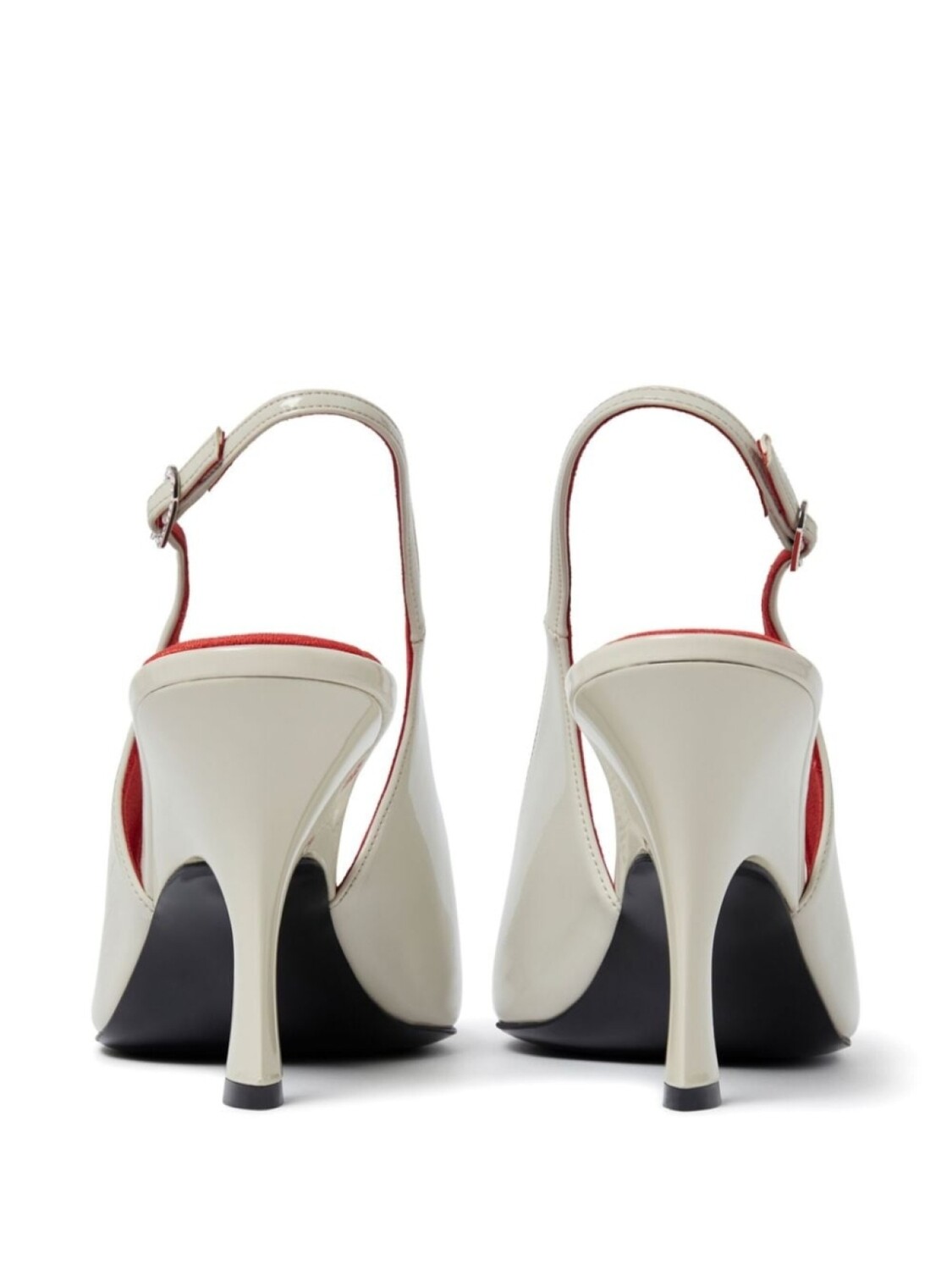 Stella McCartney туфли-лодочки Elsa 90 мм с открытой пяткой, белый — фото 3