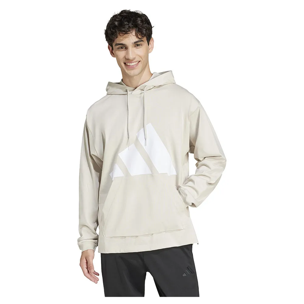

Худи adidas Essentials Big Logo Single Jersey, бежевый