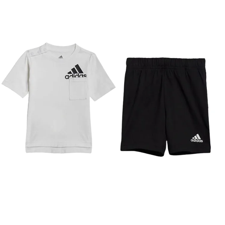 Повседневная спортивная одежда для малышей Adidas, белый+черный — фото 3