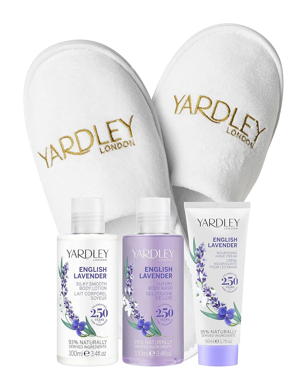 Подарочный набор Yardley London English Lavender для ванны и тела с тапочками (4 предмета) Yardley London — фото 2
