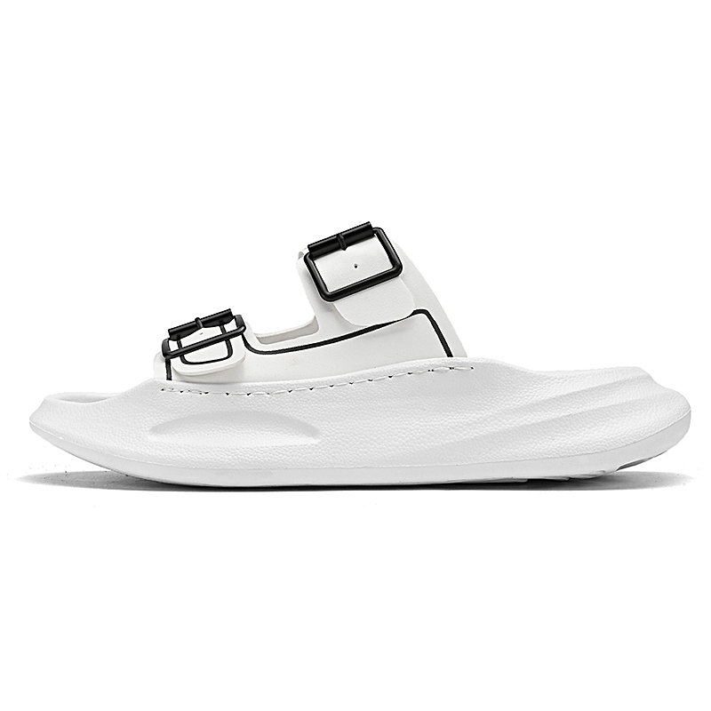 

LONGYING Скользостойкие амортизирующие шлепанцы мужские белые, цвет White