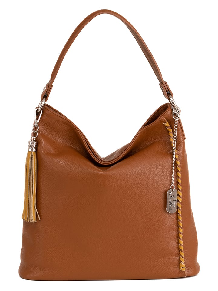

Наплечная сумка Anna Morellini, цвет camel - (b)35 x (h)34 x (t)12 cm