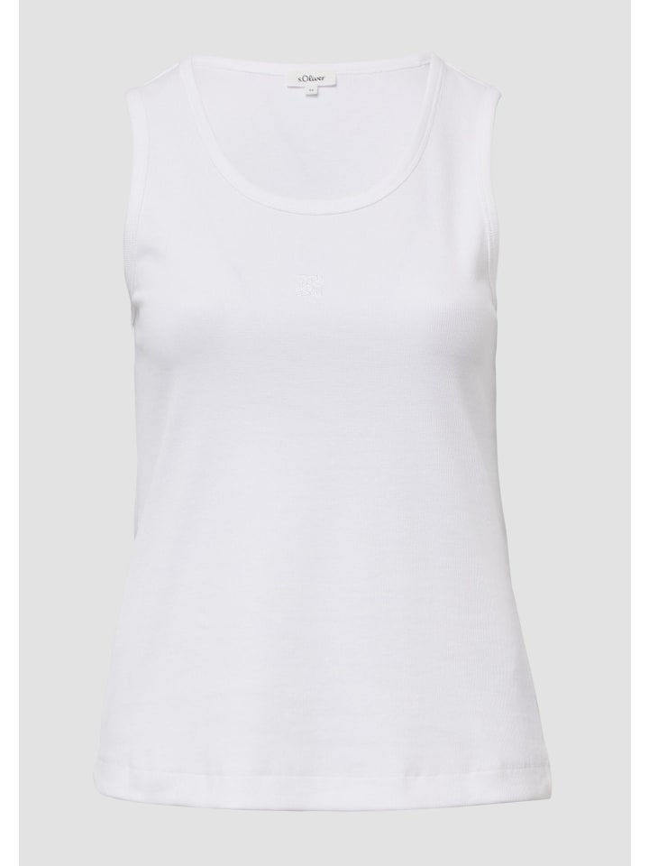 

Футболка в цвете 0100_white s.Oliver, Белый, Футболка в цвете 0100_white s.Oliver