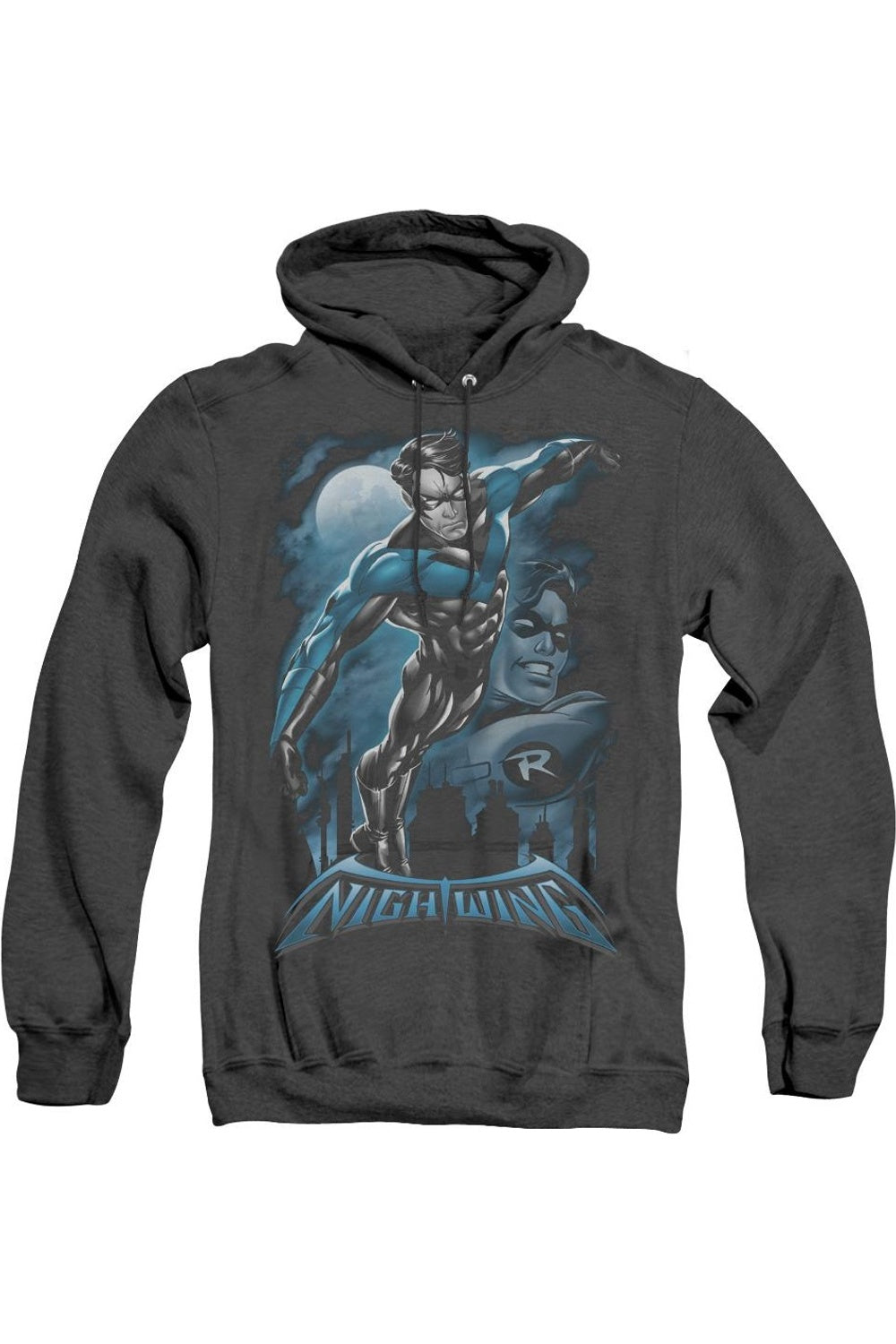 

Batman All Grown Up Adult Heather Hoodie / Толстовка с капюшоном Gildan, черный
