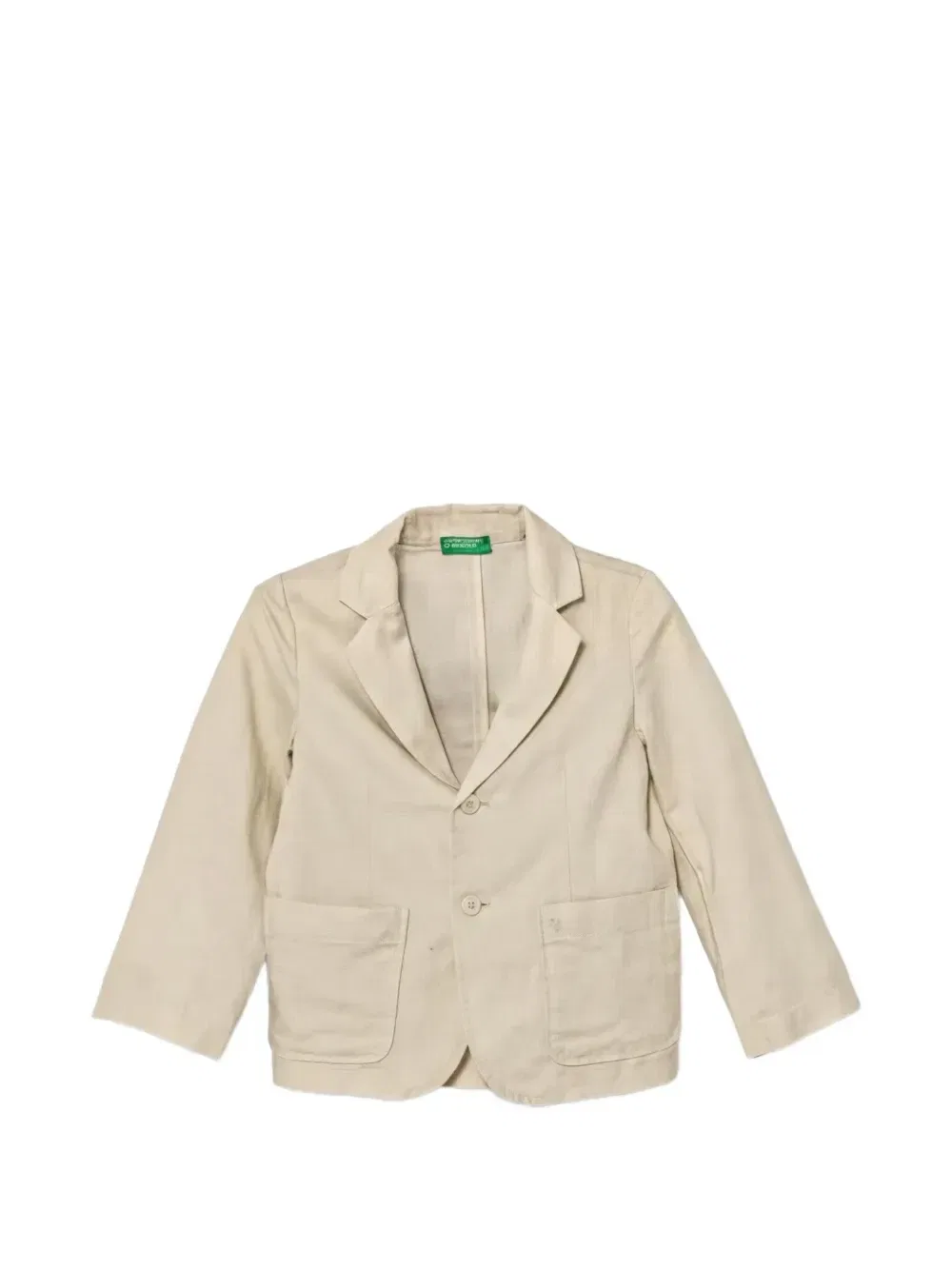 Пиджак с карманами Benetton, бежевый