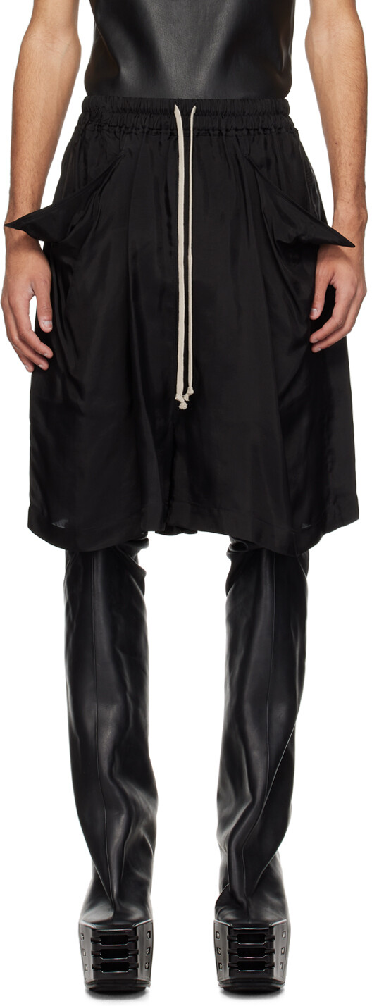 

Черные шорты лидо Rick Owens, цвет Black
