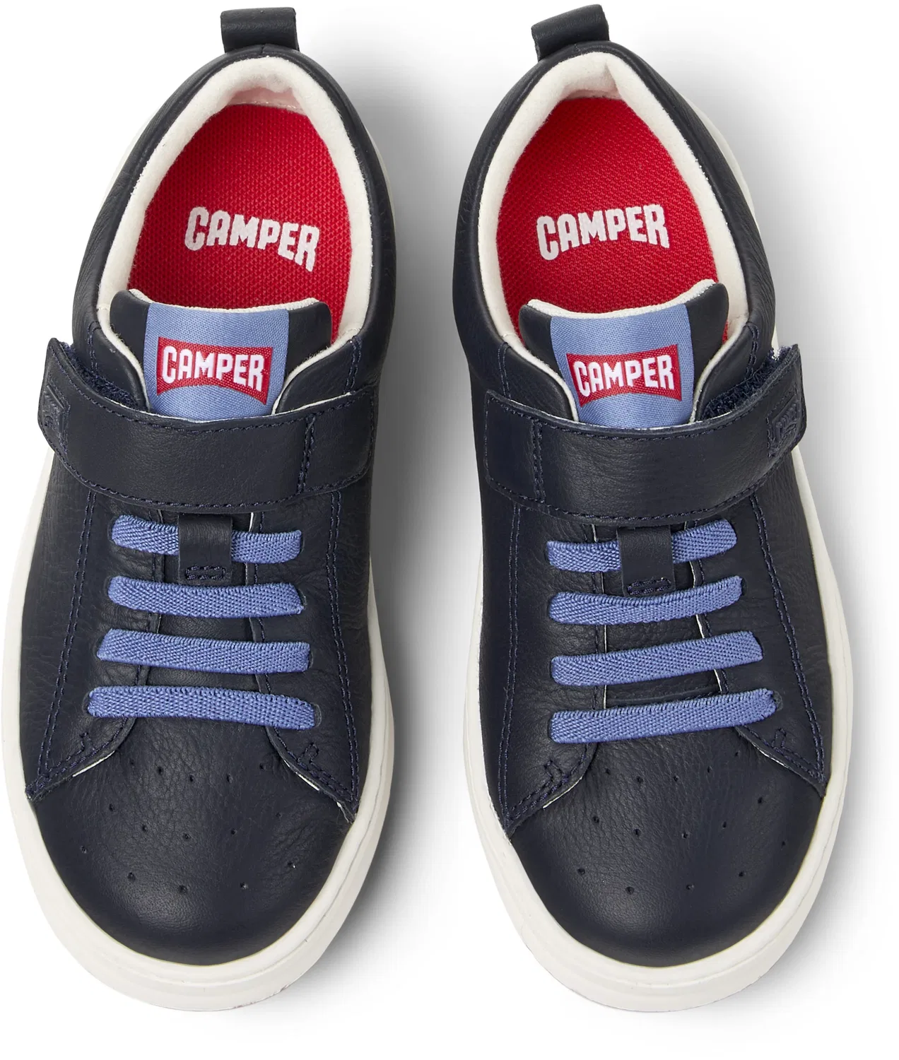 Сникерсы Camper Runner, низкие кожаные, синие — фото 3