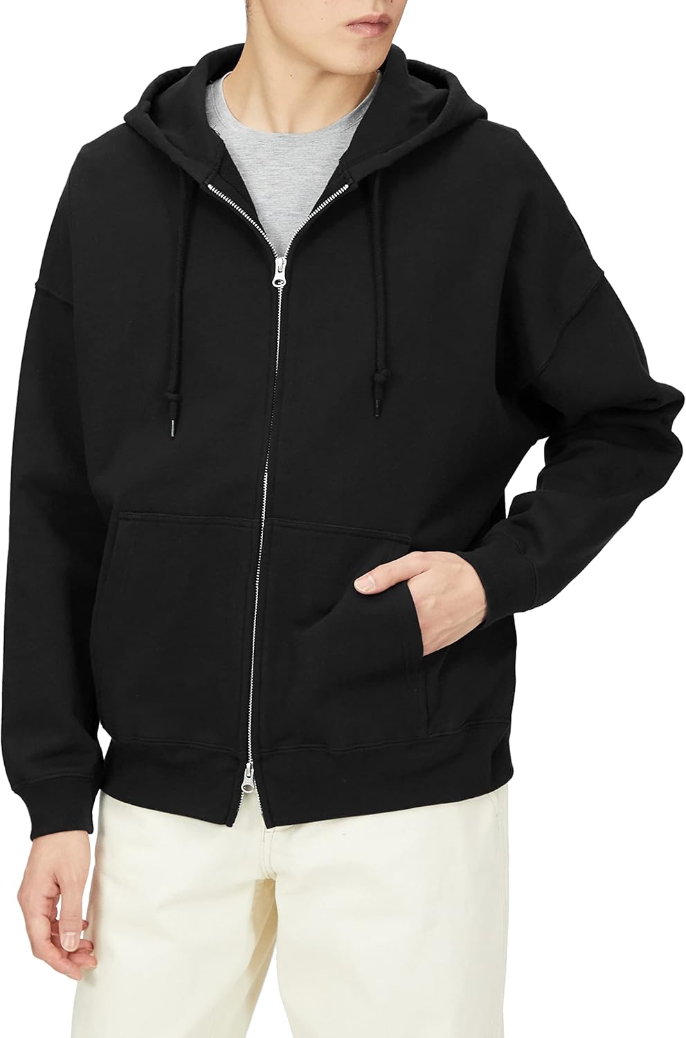 

Толстовка United Athletic, 10 унций, крупный силуэт, толстовка, худи на молнии, цвет «задний ворс», черный