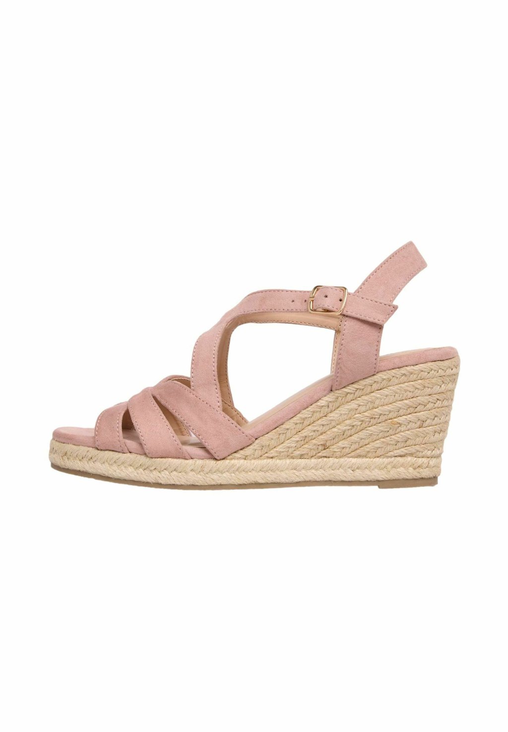 Босоножки на танкетке REGULAR FIT - MULTI STRAP DETAIL MID - Platform sandals Friends Like These, бежевый