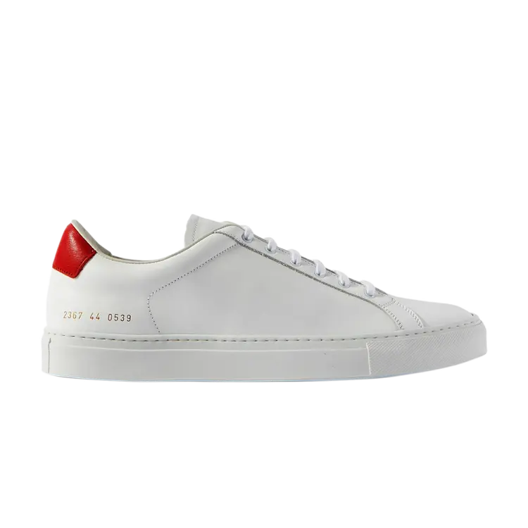 

Кроссовки Common Projects Retro Low 'White Red', белый