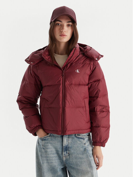 

Пуховик relaxed fit Essential LV047D501G Calvin Klein Jeans, красный