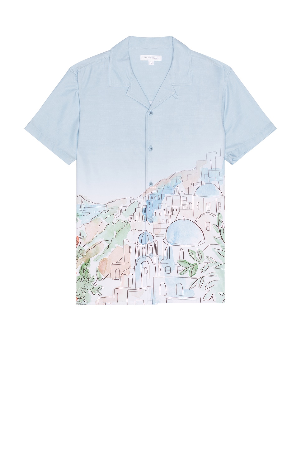 

Премиум-рубашка для кемпинга Vintage Summer, light blue
