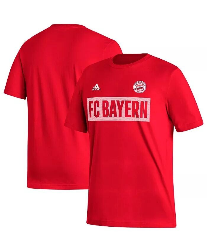 

Мужская красная футболка Bayern Мюнхен Culture Bar Adidas, красный