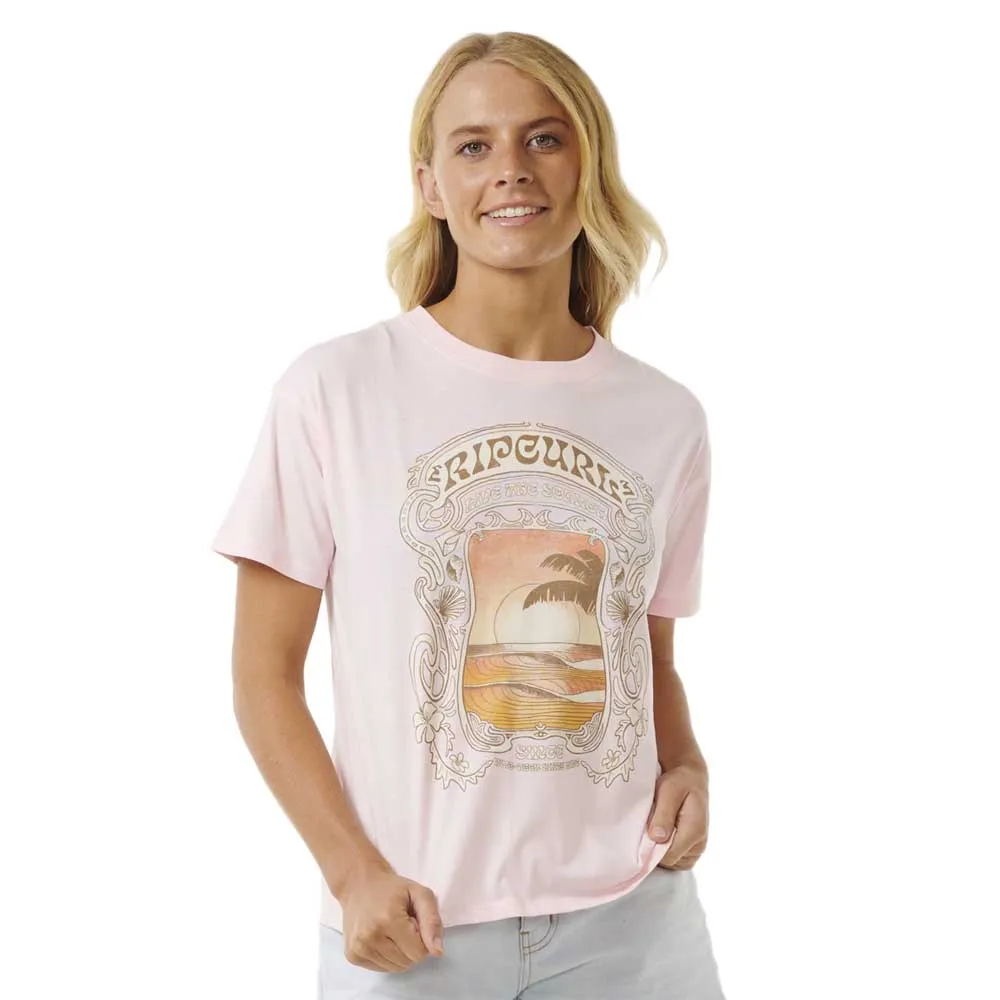 

Футболка Rip Curl Sea Shells Relaxed, розовый