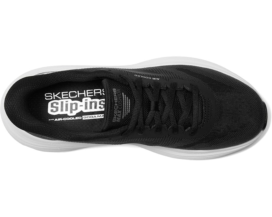 Кроссовки SKECHERS Max Cushioning Endeavour Hallandale Hands Free Slip-Ins, черный/белый — фото 2